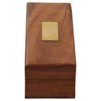 Brown Leather Effect Telescope with Wooden Box | Churchill