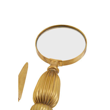 Gold Finish Magnifying Glass and Letter Opener | Churchill