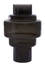 Small Black Smoked Glass Vase | Cayden