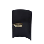 Black and Gold Finish Candle Holder | Daito