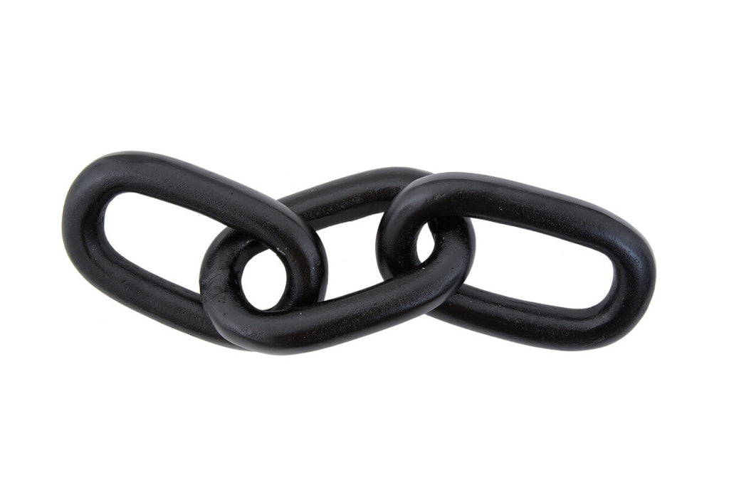 Large Black Aluminium Chain Sculpture | Prato