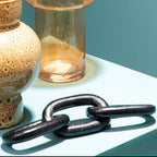 Large Black Aluminium Chain Sculpture | Prato