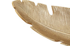 Gold Finish Curved Leaf Dish | Prato