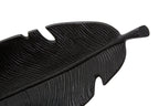 Black Finish Curved Leaf Dish | Prato