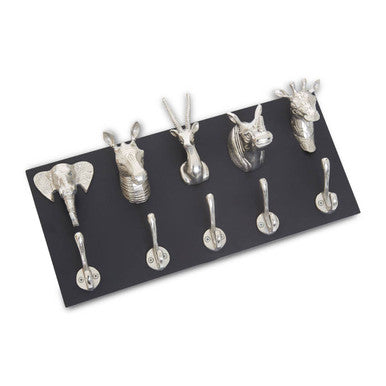 Animal 5 Hook Wall Hanger | Safari