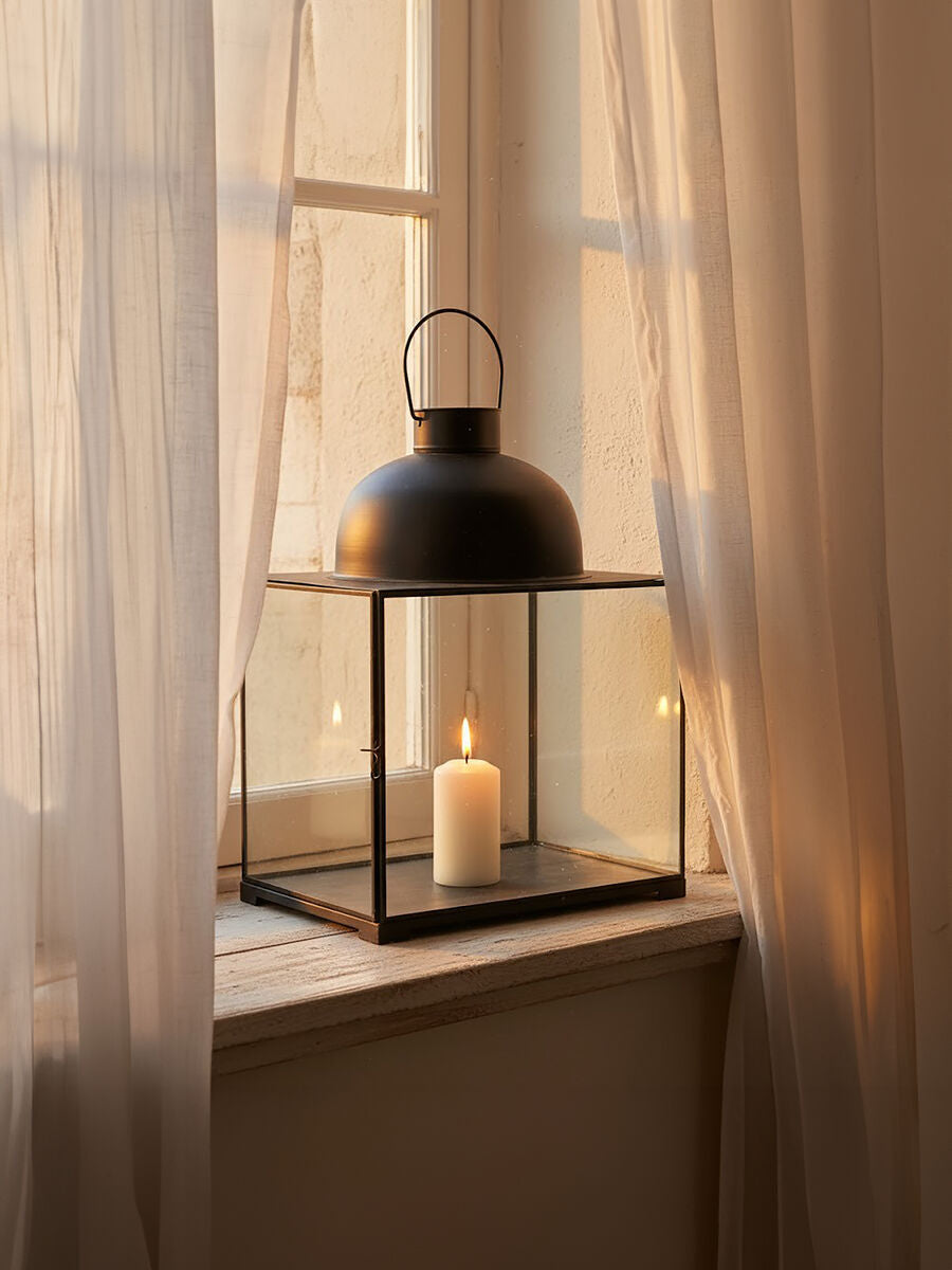 Small Antique Black Lantern | Preston