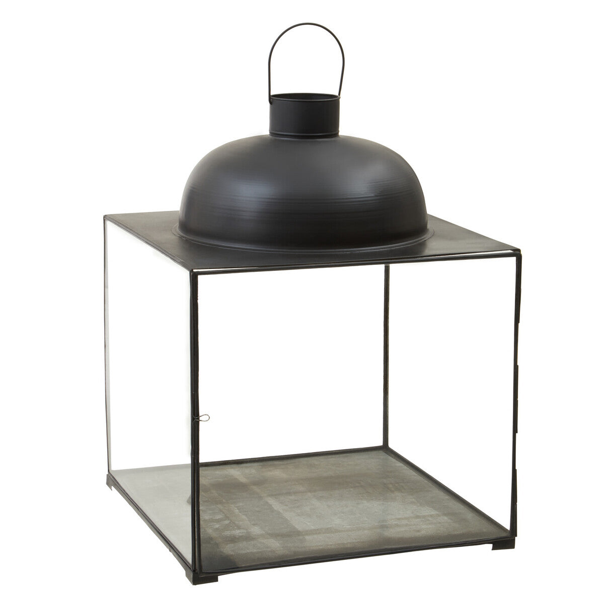Large Black Square Lantern | Preston