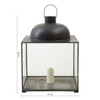 Large Black Square Lantern | Preston