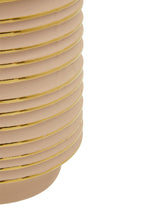 Large Blush Pink and Gold Ceramic Vase | Haldis