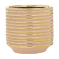 Blush Pink and Gold Small Ceramic Planter | Haldis