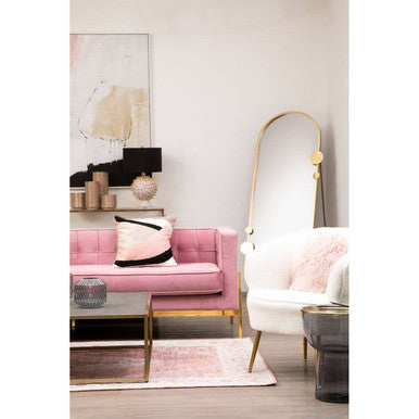Blush Pink and Gold Small Ceramic Planter | Haldis