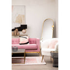 Blush Pink and Gold Large Ceramic Planter | Haldis