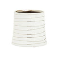 Small White and Silver Ceramic Planter | Haldis
