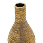 Gold Small Ceramic Bottle Vase | Hermosa