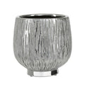 Small Silver Ceramic Planter | Hesper