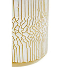 Small White Gold Ceramic Planter | Honna