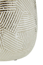 Small White Silver Ceramic Planter | Honna