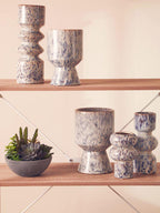 Medium Speckled Beige Vase | Shai