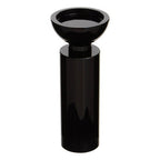 Medium Black Crystal Candle Holder | Carrie
