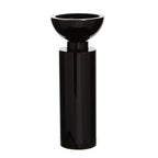 Medium Black Crystal Candle Holder | Carrie