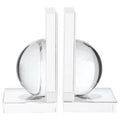 Set of 2 Crystal Bubble Bookends | Carrie