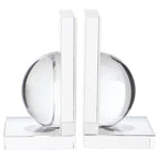 Set of 2 Crystal Bubble Bookends | Carrie