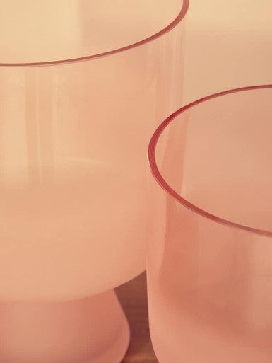 Small Matte Pink Glass Vase | Baila