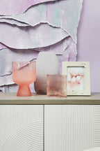 Small Matte Pink Glass Vase | Baila