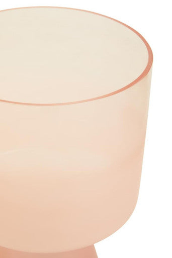 Large Matte Pink Glass Vase | Baila