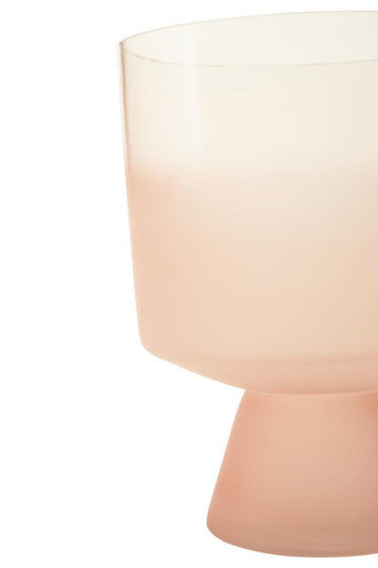 Large Matte Pink Glass Vase | Baila