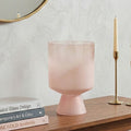 Large Matte Pink Glass Vase | Baila