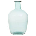 Blue Small Bottle Neck Recycled Glass Vase | Bexley
