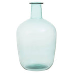 Blue Small Bottle Neck Recycled Glass Vase | Bexley