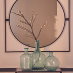 Blue Small Bottle Neck Recycled Glass Vase | Bexley