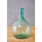 Blue Large Bottle Neck Recycled Glass Vase | Bexley