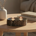 Petrified Wood 2 Tealight Holder | Relic