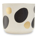 White and Gold Spotted Planter | Yuri