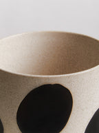 White and Gold Spotted Planter | Yuri