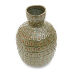 Large Green Textured Ceramic Vase | Yana