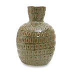 Large Green Textured Ceramic Vase | Yana