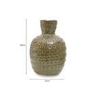 Large Green Textured Ceramic Vase | Yana
