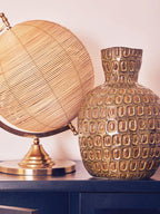 Large Green Textured Ceramic Vase | Yana
