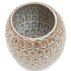 Small Cream Textured Ceramic Planter | Yana
