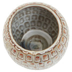 Small Cream Textured Ceramic Planter | Yana