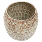 Large Cream Textured Ceramic Planter | Yana