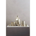 Glass Vase in Silver and Copper | Briella