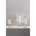 Medium Glass Hurricane Candle Holder | Cortina