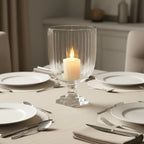Medium Glass Hurricane Candle Holder | Cortina