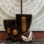 Large Honeycomb Glass Candle Holder | Cortina