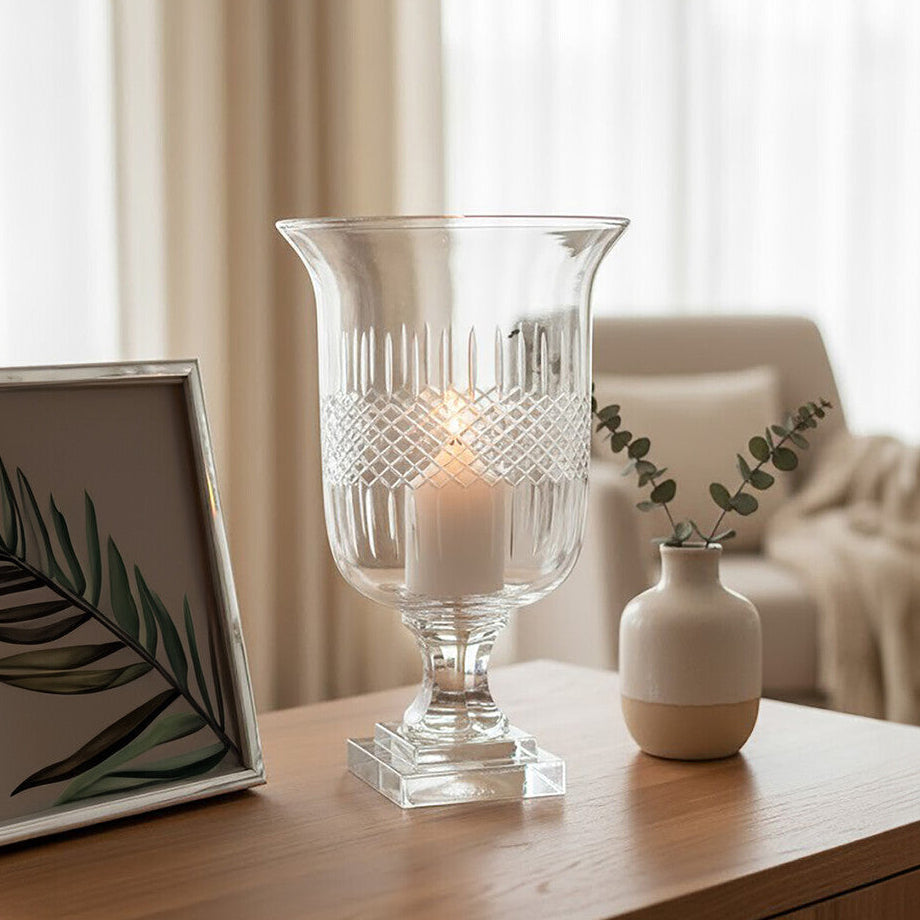 Small Diamond Cut Candle Holder | Cortina